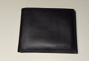 Calvin Klein Men's Leather Bifold Brown Wallet Authentic