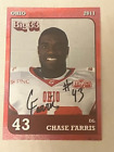 CHASE FARRIS 2011 Big 33 OH High School AUTO card OHIO STATE Buckeyes DT/DL