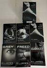 Fifty Shades of Grey Trilogy set / Darker / Free / Grey 6 Paperback book lot