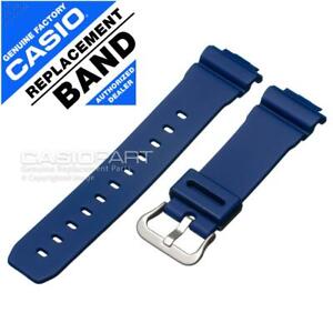 Genuine Casio Blue Watch Band for G-Shock DW-5600M-2 Original Rubber Strap