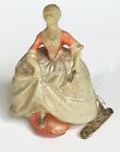 Vintage Figural Celluloid Victorian Lady Tape Measure - detailed