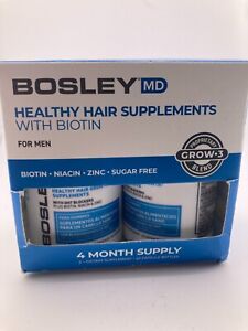 2 Pack Bosley MD Healthy Hair Growth Supplement Men 60 Count Hair Supplement