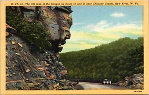 Old Man Of The Canyon-Route 19-21-Chimney Corner-New River-West Virginia-WV
