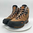 Salomon GTX Gore-Tex Men Size 11.5 Brown Orange Leather Waterproof Hiking Boot
