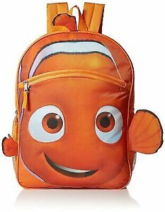 Disney Boys' Finding Dory Nemo Backpack Comfortable Wear, Orange Back to School