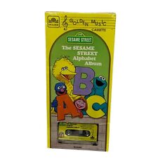 Vintage The Sesame Street Alphabet Album Cassette Golden Music 1971 Sealed NOS