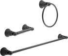 AB-BR841-OR Bathroom Hardware Accessories Set - 3-Piece, Oil Rubbed Bronze towel