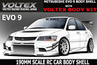 1/10 RC Car DRIFT Body Shell MITSUBISHI EVOLUTION EVO 9 W/ VOLTEX Body Kit -KIT-