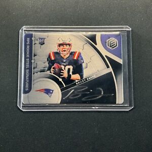 2022 Elements Steel Signatures Bailey Zappe Rookie on-card Auto #/199 Patriots🔮