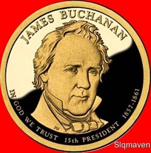 2010 S James Buchanan 25 Coin Roll Gem Proof