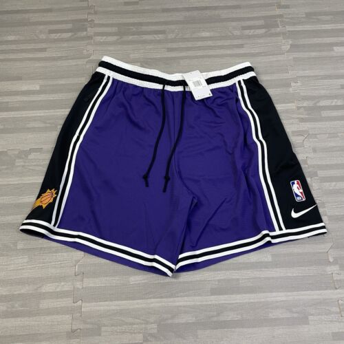 Nike Dri-Fit NBA Phoenix Suns Pre-Game Shorts Mens Size 2XL DA9479 Purple Black