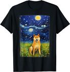 NEW LIMITED Shiba Inu Starry Night Cute Dog  Funny Gift Idea T-Shirt  Size S-5XL