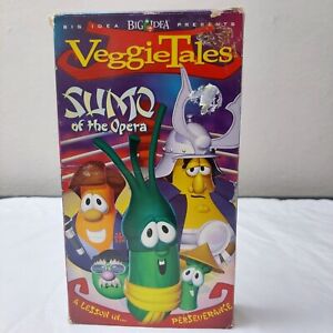 VeggieTales Sumo of the Opera A Lesson in Perseverance VHS Green Tape 2004 Kids