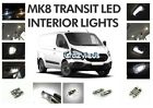 Fits Ford Transit Mk8 2013-2023 6000k White LED interior lighting Tourneo Custom