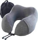 Travel Pillow, Best Memory Foam Neck Pillow and Head Support Soft Pillow with Si