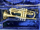 Conn Director Cornet Trumpet Bugle Instrument With Hard Shell Case & 3rd Slide