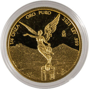2021 1/4 oz Proof Mexican Gold Libertad Coin