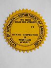 New ListingRevenue Stamp Michigan Department Of Agriculture State Inspector Weights & Measu