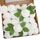 25pc Artificial Flowers Real Looking Foam Roses Decoration DIY for Wedding Decor