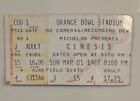 3/1/87 GENESIS Rock Band Concert Music Ticket Stub Orange Bowl Stadium Miami FL