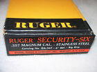 Ruger Security-Six .357 Magnum Stainless Revolver Empty Box & Manual
