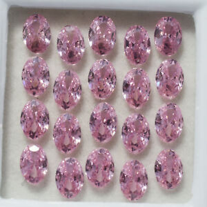 12 Pcs Natural Pink Sapphire CERTIFIED Oval Shape Loose Gemstone 7x5 MM Lot