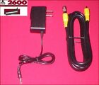 12 Ft RCA Video Cable + Coax TV RF & AC Adapter Power Supply for Atari 2600 Jr.