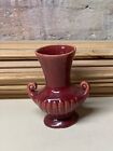 New ListingVintage McCoy Pottery Dark Burgundy Double Arms Vase #322