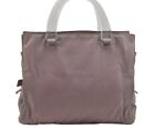 Authentic PRADA Vintage Nylon Tessuto Plastic Hand Bag Purse Purple 9279I