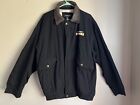 PITTSBURGH STEELERS DUNBROOKE Black Denim Leather Collar Jacket NFL Men’s XL VG+