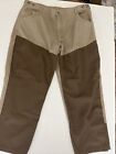 Field & Stream Upland Brush Briar Hunting Pant Brown 42X32 Canvas Double Knee