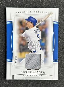 2020 PANINI NATIONAL TREASURES COREY SEAGER PATCH #/99 No. 84