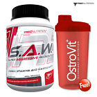 SAW 400g - 80 Portions! Best Pre-Workout Booster - Energy & Pump - FREE SHAKER