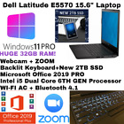 New ListingDell E5570💻Windows 11💻Backlit_New 2TB SSD💥32GB RAM!💥i5_Webcam + Office 2019