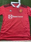 Adidas Manchester United 2022/23 Home Jersey - Red (H13881) Large