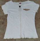 HARLEY DAVIDSON  LADIES LACE UP TOP SHIRT S/S [NEW]