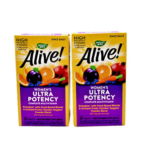 Alive!Women's Ultra High Potency Complete Multivitamin 2PK x 60Ct EXP 4/24! SALE