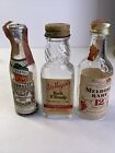 Lot Of 3 EMPTY Vintage Mini Airline Airplane Liquor Bottles-Hennessy, Melrose+++
