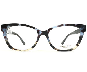 Coach Eyeglasses Frames HC6120 5559 Blue Gray Tortoise Silver Cat Eye 54-16-140