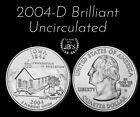 2004 D Iowa Statehood Quarter Brilliant Uncirculated from OBW Roll *JB's*