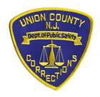 Union County NJ New Jersey Dept. of Public Safety Corrections shoulder patch NEW