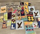 Vintage Patches Lot Sports Music USA Letters Mixed Themes Collection