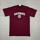 Champion Harvard T Shirt Mens Size M Red Short Sleeve Crew Neck Logo Casual Slim
