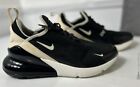 Nike Air Max 270 AH6789-010 Black White Casual Shoes Sneakers Women's Size 8