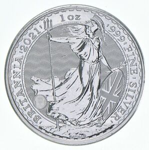 Better Date 2021 Great Britain 2 Pounds 1 Oz. Silver Britannia World Coin *371