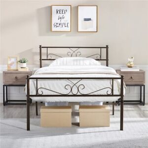 Twin/Full/Queen/King Size Bed frames Platform Bed Metal Bed Frame for Bedrooms
