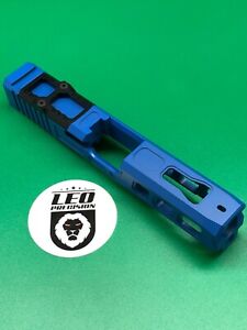 For Glock 19  Slide gen1-3 NEW Cerakote UPPER STRIPPED NRA BLUE