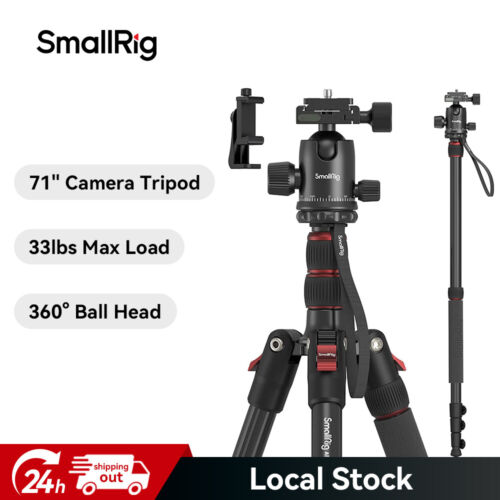 SmallRig Camera Tripod Aluminum Tripod Stand & Monopod for Ball|Video Head