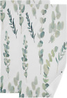 New ListingGreen Leaves Hand Towels for Bathroom Set of 2 Teal Eucalyptus Branches Bath Tow