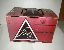 1955 BLATZ CHRISTMAS CAN flat top 6 pack holder